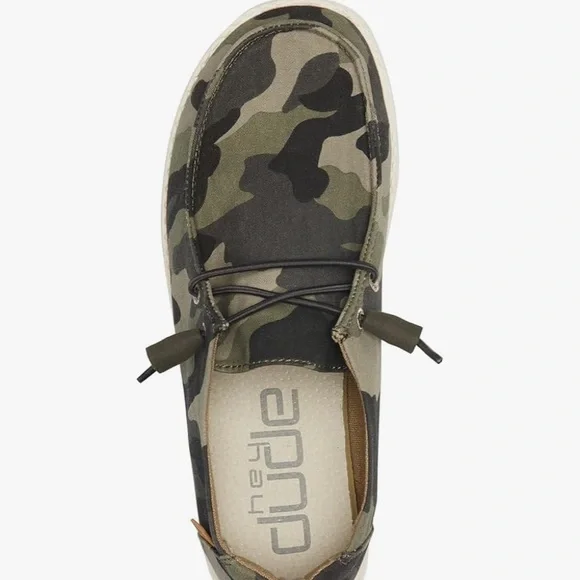 NWT Women’s Camo Hey Dudes - Picture 2 of 2